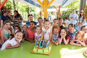 Group of children at a birthday party